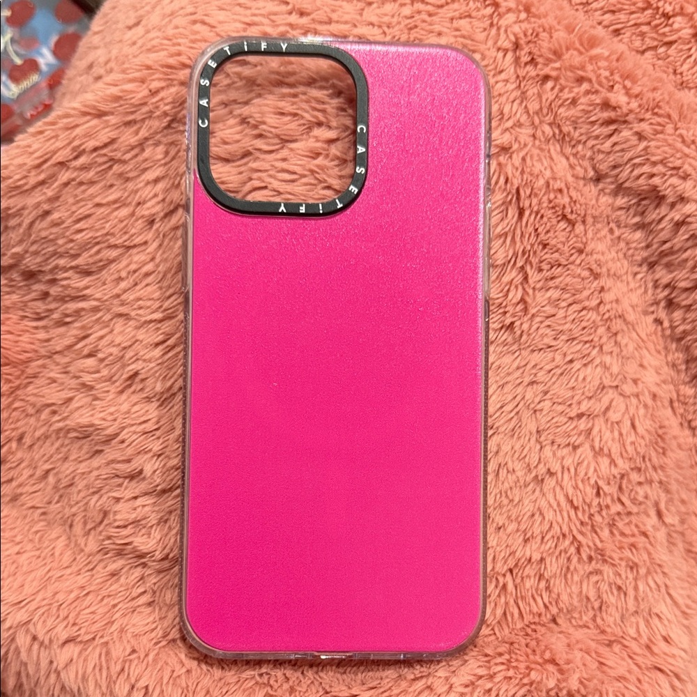 Casetify Vibrant Pink iPhone 15 pro max Case